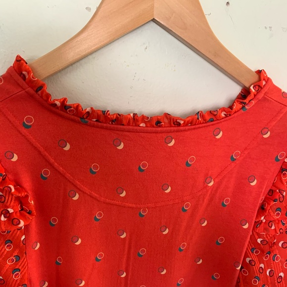 ANTHROPOLOGIE Maeve Polka Dot Balloon Sleeve Top - Picture 8 of 12